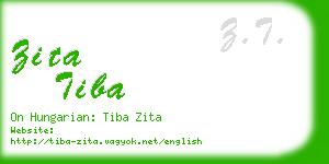 zita tiba business card
